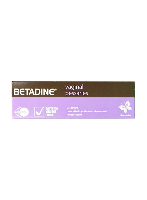 

Mundi Pharma Betadine Vaginal Pessaries, 14 Pieces
