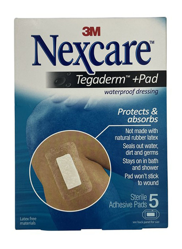 

3M Nexcare Tegaderm Waterproof Transparent Sterile Dressings 10 x 12cm, 5 Pieces