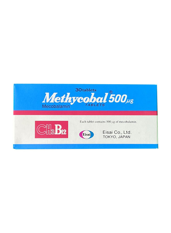 

Methycobal Mecobalamin Supplement 500mcg, 30 Tablets