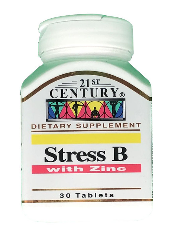 

21st Century Stress B with Zinc Dietary Supplement, 30 Tablets