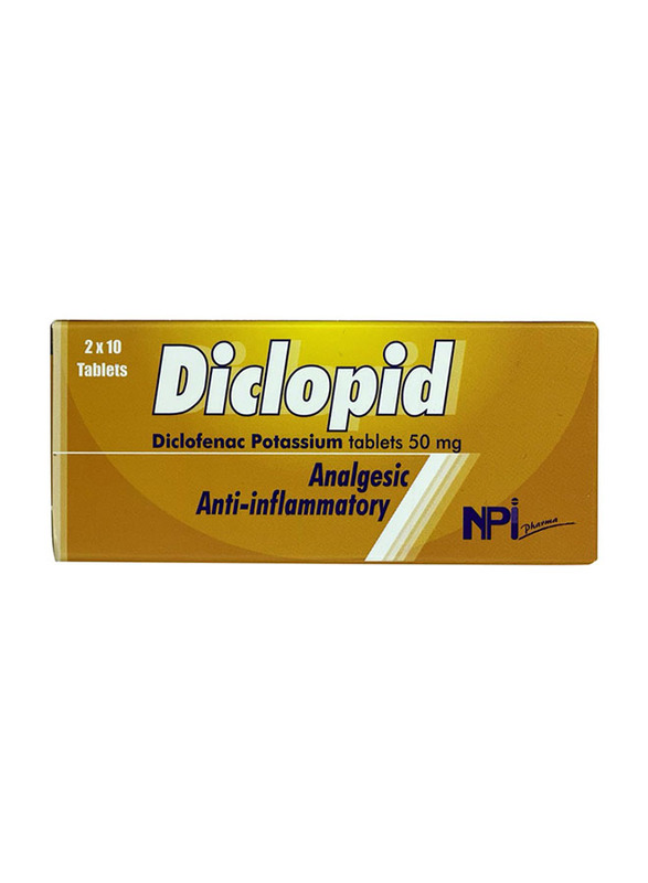 

Diclopid 50mg, 20 Tablets