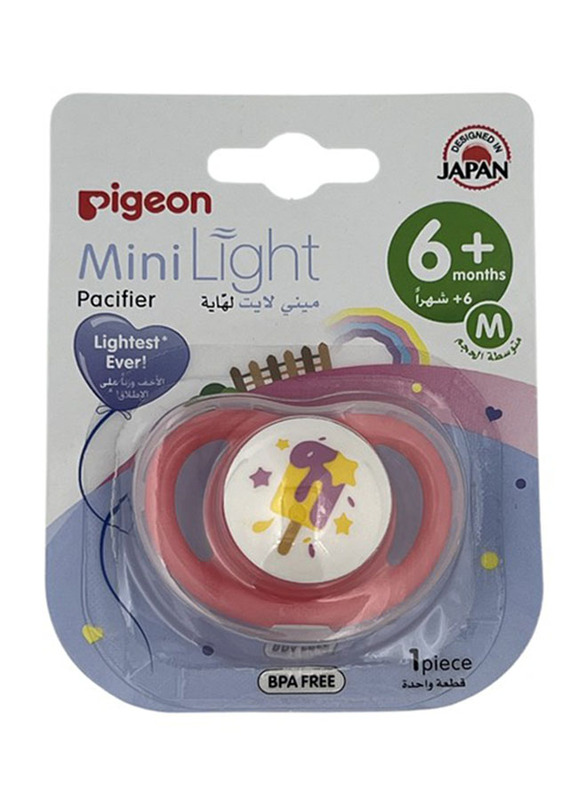 

Pigeon Mini Light Pacifier, 6+ Months, Medium, Orange