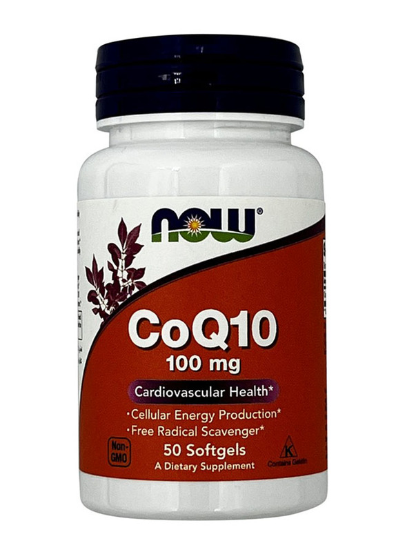 

Now Foods COQ10 100mg Softgels, 50 Softgels