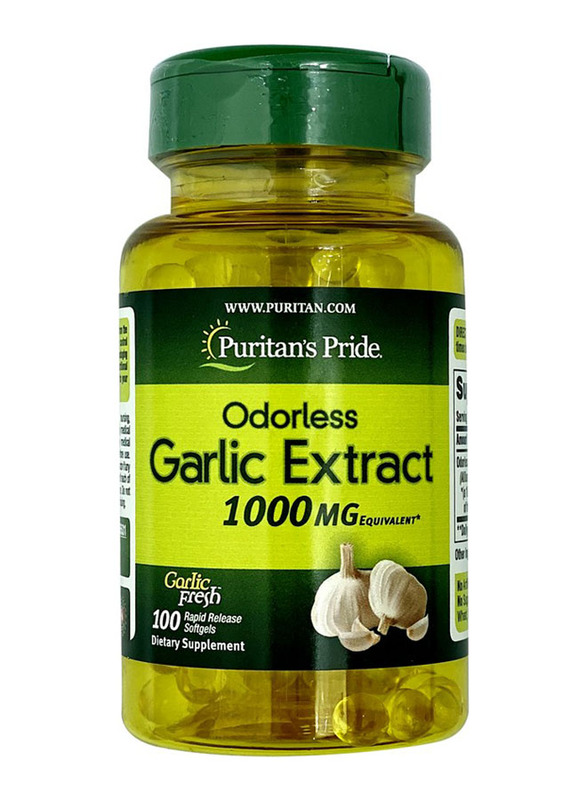 

Puritans Pride Odorless Garlic 1000mg Softgels, 100 Softgels