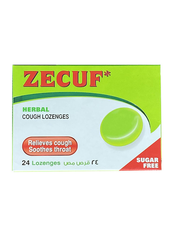 

Zecuf Herbal Sugar Free Cough Lozenges, 24 Lozenges