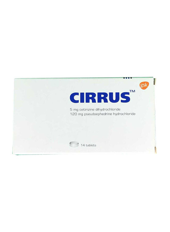 

Glaxosmithkline Cirrus 5mg/ 120mg, 14 Tablets