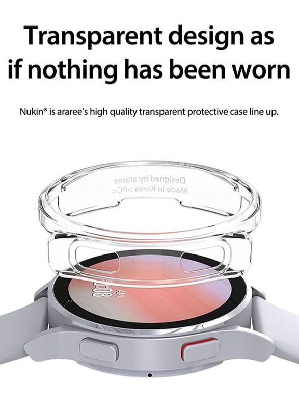 Araree Nukin Polycarbonate Case for Samsung Galaxy Watch4 40mm, Clear