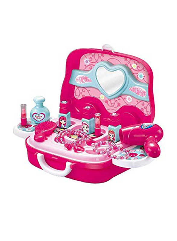 

Generic Girls Make Up Cosmetic Play Vanity Dressing Table Pretend Case Fashion Beauty Salon Cosmetic Palette, Ages 1+, Multicolour