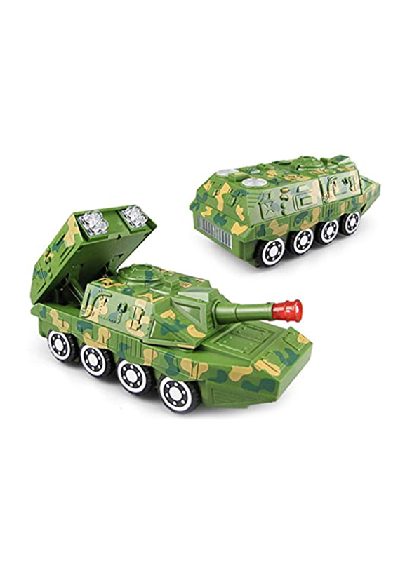 

Toy Land Deform Armored Musical Car Toy Tank, Green