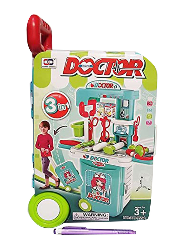 

Generic Little Luggage Center Doctor 3-in-1 Little Doctor Set, Ages 3+, Multicolour