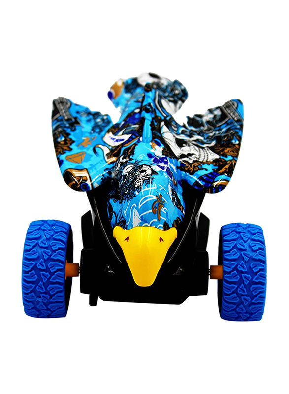 

Generic Falcon Pull Back Strong Power Superior Duel Stunt Car, Ages 3+, Blue