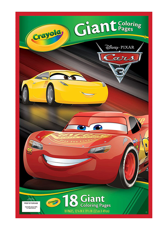 

Crayola Cars 3 Giant Colouring Page, Ages 3+, Multicolour