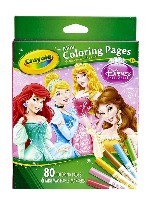

Crayola Mini Coloring Pages - Disney Princess Toy, Ages 3+, Multicolour