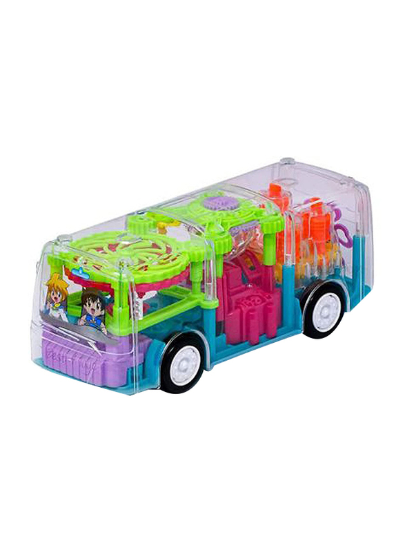 

Toy Land Multifunctional Gear Shell Bus Toy with 3D Light, Ages 1+, Multicolour