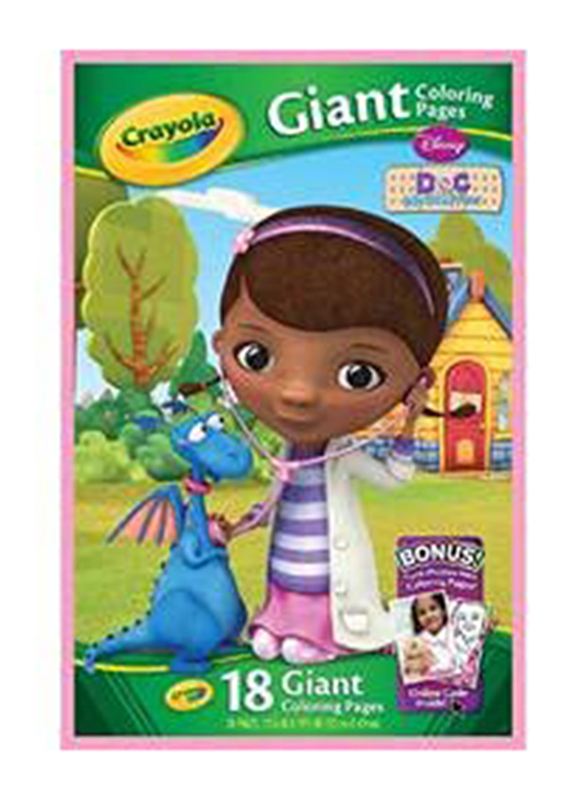 

Crayola Doc Mcstuffing 18 Giant Coloring Pages, Multicolour