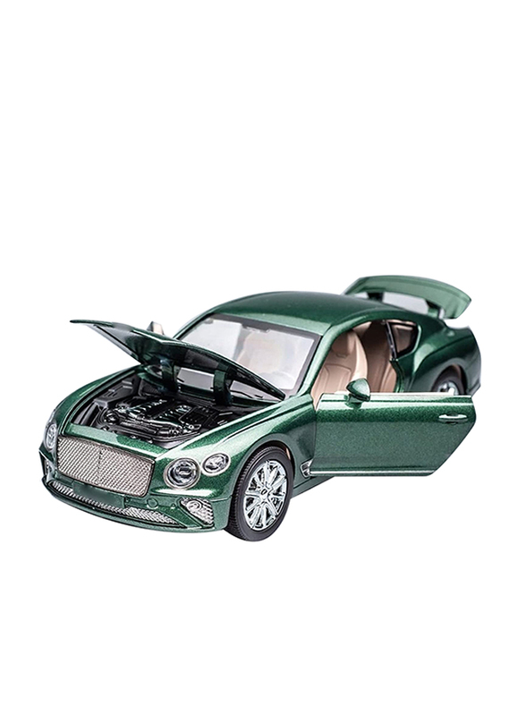 

YBSM Bentley Continental GT High Simulation Sound Light Diecast Alloy Car Model Toy, Ages 3+, Green