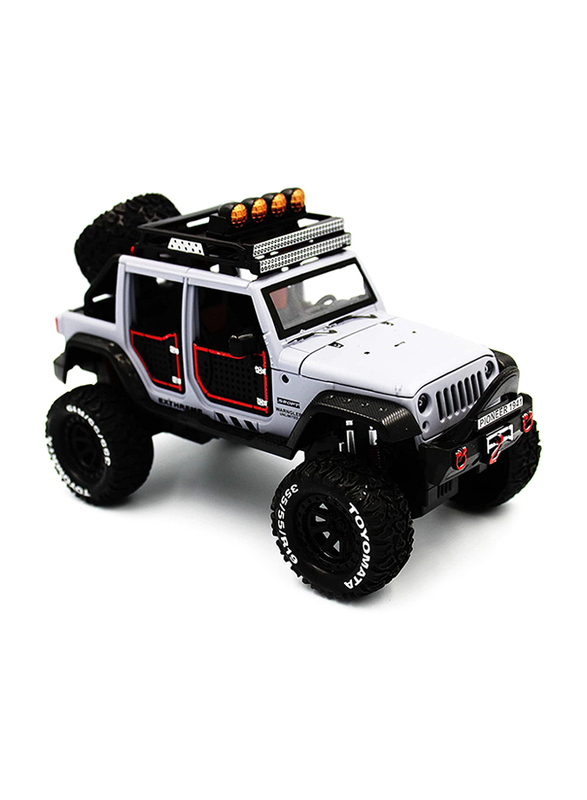 

Generic Off-Road Kings Jeep Wrangler Diecast Vehicle (1:24 Scale), Ages 3+, White