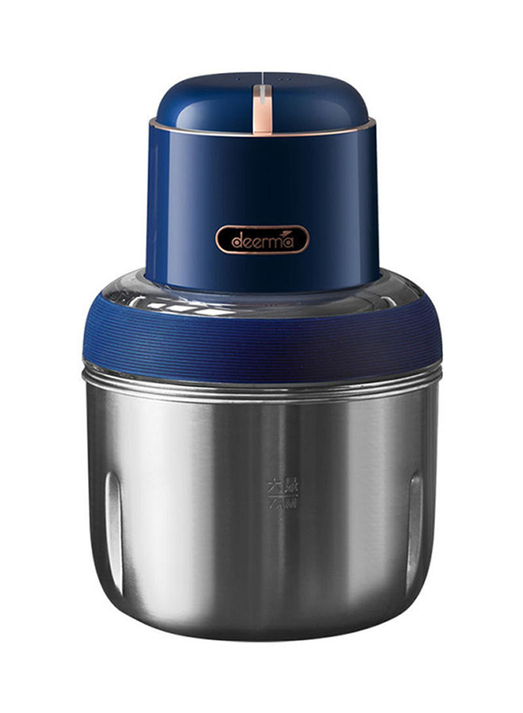 

Deerma Food Processor, 220W, JR08, Blue/Silver