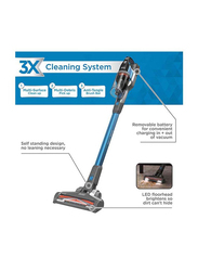 Black+Decker 4-In-1 Cordless Upright Stick Vacuum Cleaner, 0.75L, BHFEV362D-GB, Blue/Grey