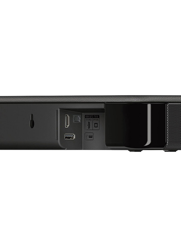 Sony 2.0 Channel 120W Single Unit Compact Soundbar with Bass Reflex Speakers/Bluetooth/USB Connectivity, HT-S100F, Black