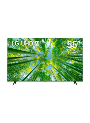 LG 55-Inch Flat Smart 4K HDR LED TV, 55UQ80006LD-AMAE, Black
