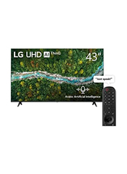 LG 43-Inch Flat Smart 4K HDR LED TV, 43UP7750PVB, Black