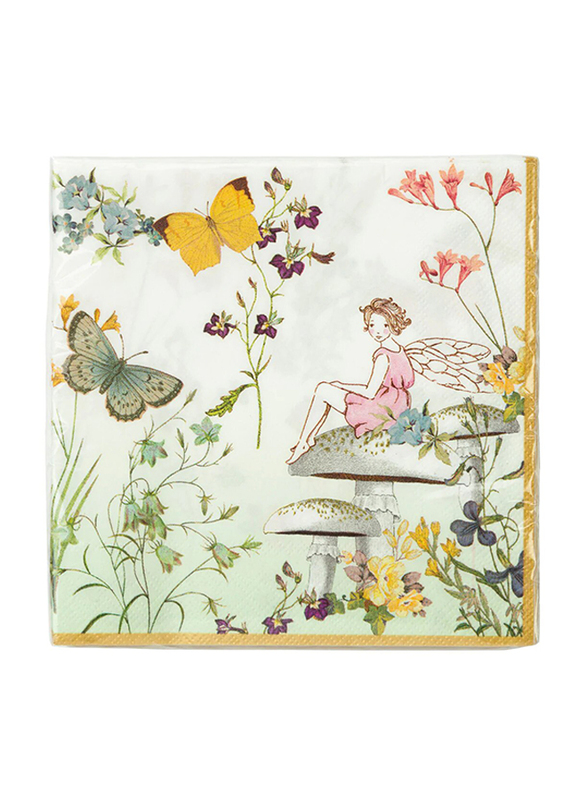 

Talking Tables Truly Fairy Napkin, 20 x 33cm, 20 Pieces, Multicolour