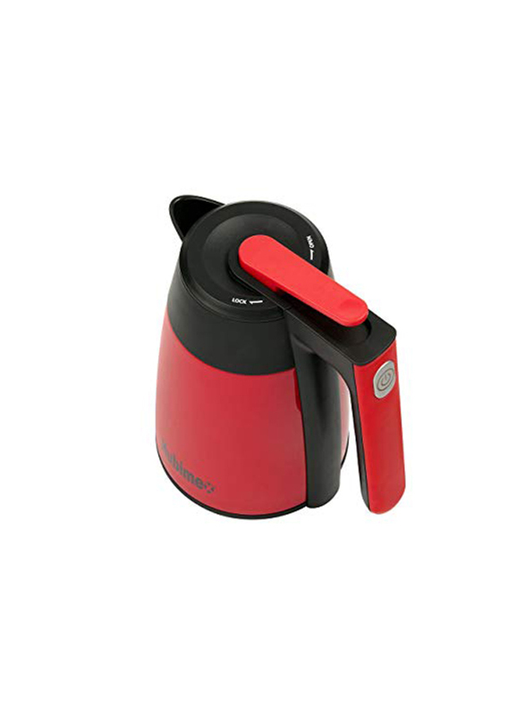 Hubimex 1.7L Stainless Steel Thermos Electric Kettle, Red