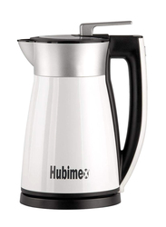 Hubimex 1.5L Stainless Steel Thermos Electric Kettle, White