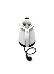 Hubimex 1.2L Stainless Steel Thermos Electric Kettle, White