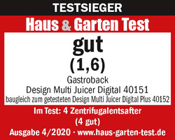 Gastroback Design Multi Juicer, 1300W, 40151, Silver/Black