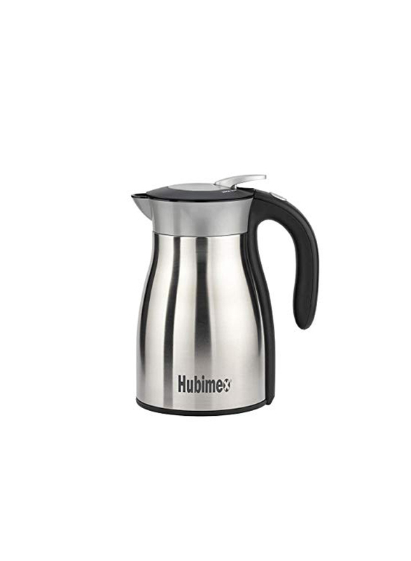 Hubimex 1.7L Stainless Steel Thermos Electric Kettle, Silver/Grey
