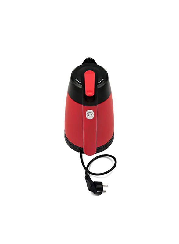Hubimex 1.7L Stainless Steel Thermos Electric Kettle, Red