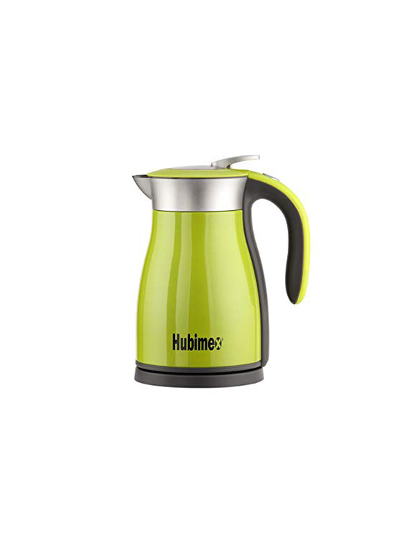 Hubimex 1.5L Stainless Steel Thermos Electric Kettle, Green