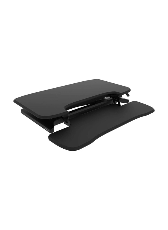 Efurnit Ergonomic Adjustable Sit-Standing Workstation Desktop for 39 inch Series, Black