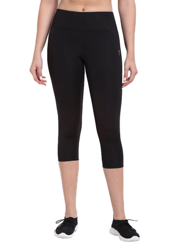 

Incite 3/4th Training Capri for Women, L, Black