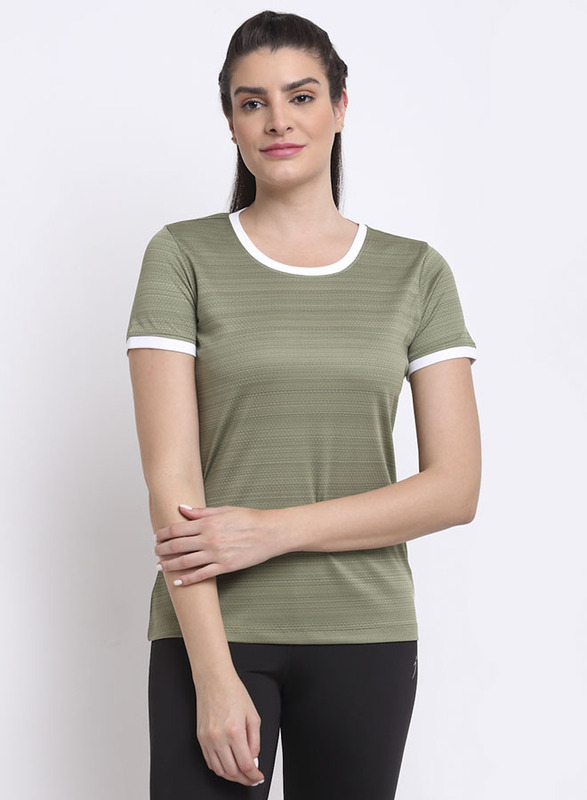 

Incite Short Sleeve and Round Neck Training T-Shirt for Women, Double Extra Large, Pastel Green