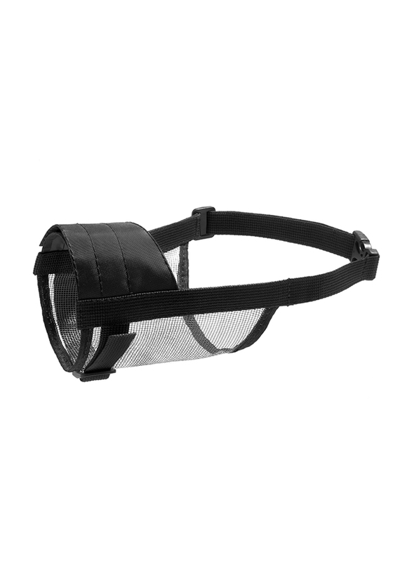 

Collar Company Dog Extreme Adjustable Nylon Muzzle with Net, Black