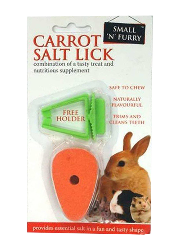 

Sharples N Grant Salt Carrot Lick with Holder, Multicolour