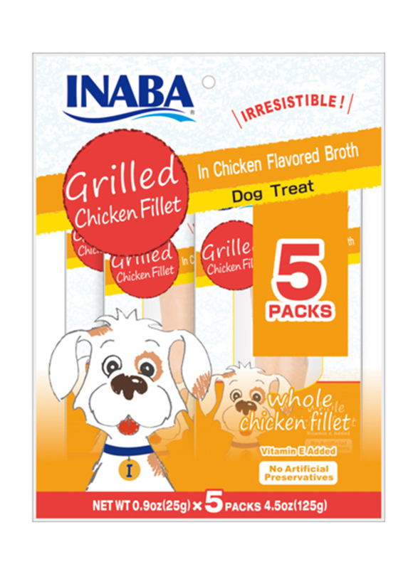 

Inaba Grilled Chicken Fillet in Chicken Broth Dog Wet Food, 125g
