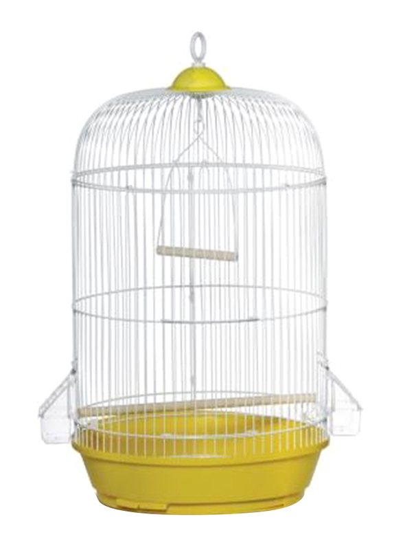 

Prevue Round Bird Cage, Small, 6-Piece, Yellow/White