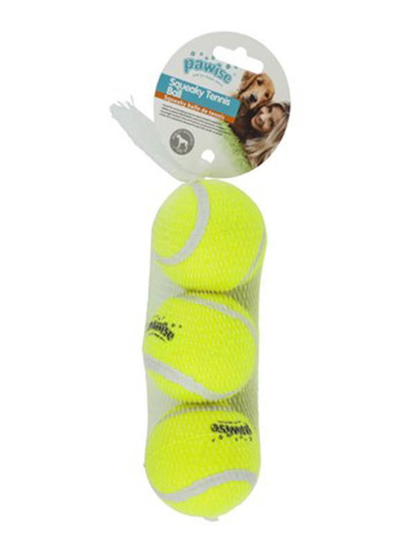 

Pawise Squeaky Tennis Ball for Dog, Green