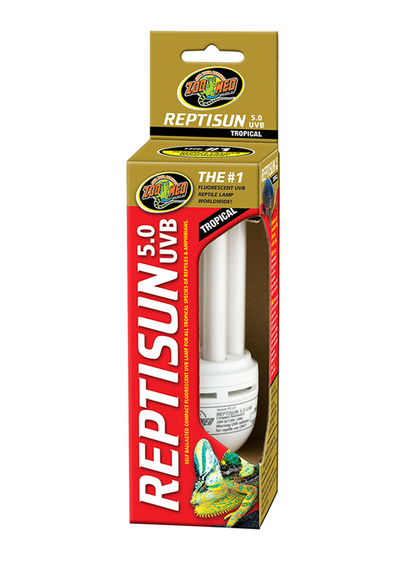 

Zoo Med Reptisun 5.0 Compact Fluorescent, White