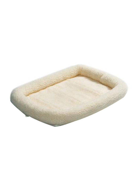 

Midwest Quiet Time Fleece Dog Bed, 48inch, White