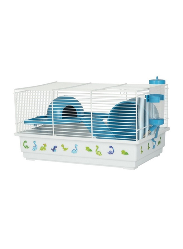 

Voltrega 114 Hamster Cage with Stickers, Turquoise