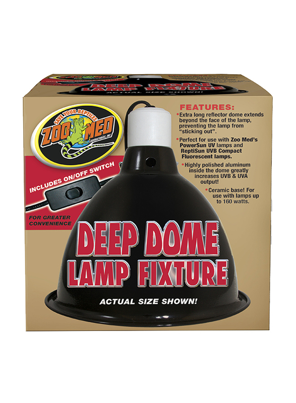 

Zoo Med 160W Deep Dome Fixture, Black