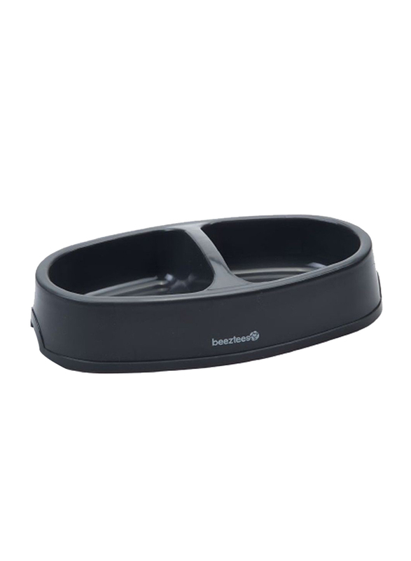 

Beeztees Plastic Dog Dinner Set, 2 x 0.4 Liters, Black
