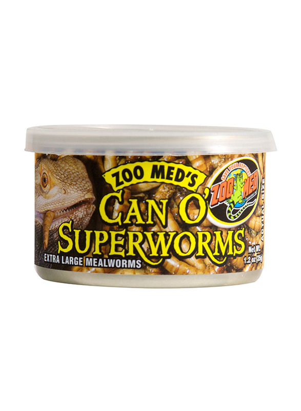 

Zoo Med Can O' Superworms Dry Reptile Food, 1.2oz