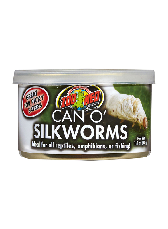 

Zoo Med Can O' Silk Worms Dry Reptile Food, 1.2oz