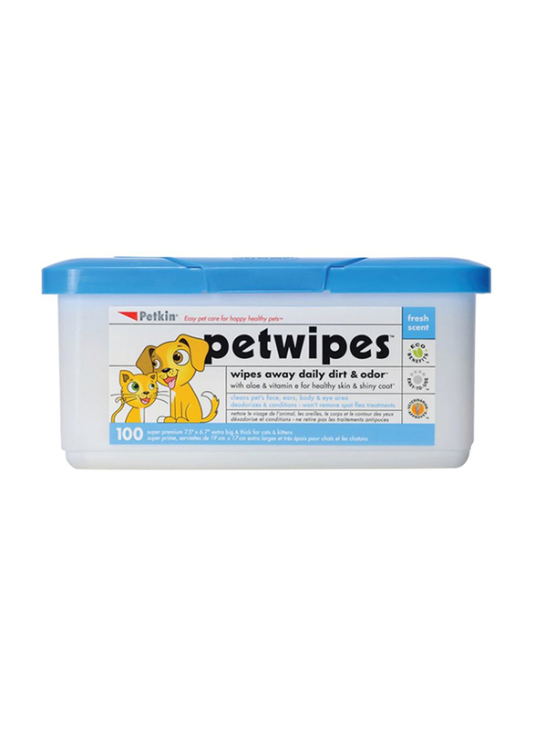 

Petkin Pet Wipes for Dogs, Multicolour